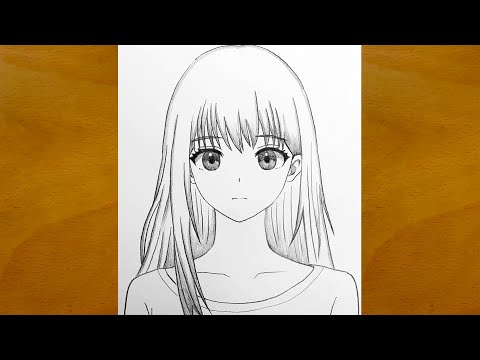 How to Draw an Anime Girl || Step-by-Step Pencil Drawing