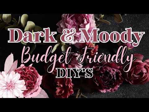 Dark & Moody DIY's with Budget Friendly Items