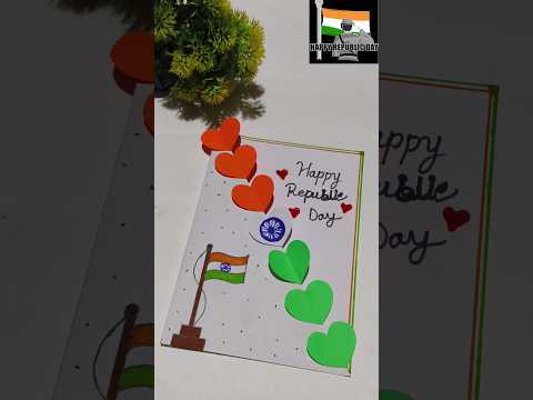 DIY Republic Day Greeting Card #shorts #youtubeshorts #greetingcard #indiaflag