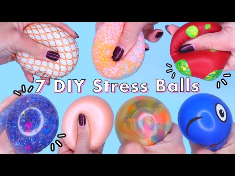 7 DIY STRESS BALLS! DIY Fidget toy ideas! Viral TikTok fidget toys