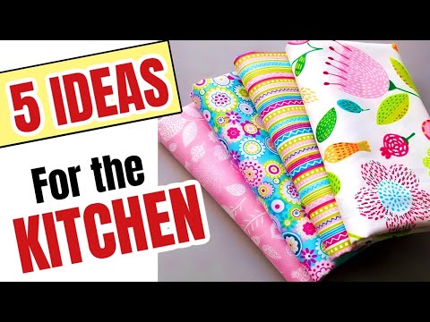 5 EASY AND CHEAP SEWING IDEAS FOR THE KITCHEN | EASY SEWING PROJECTS