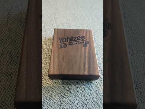 Yahtzee & 10K Boxes!     #woodworking #diy #boardgames #maker #yahtzee #youtubeshorts