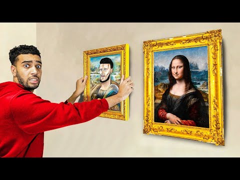 SNEAKING A Painting Next To The Mona Lisa