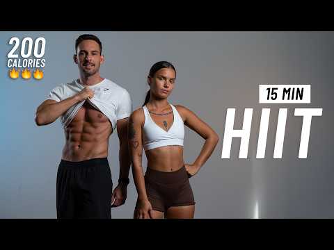 15 MIN CARDIO HIIT WORKOUT - ALL STANDING - Full Body, No Equipment, No Repeats