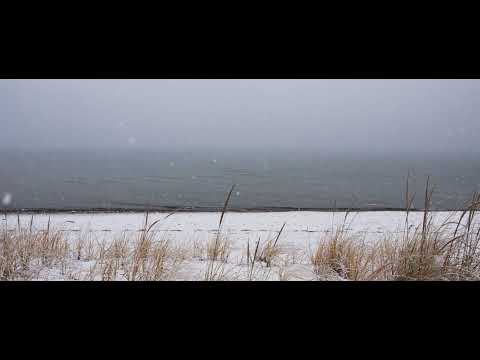 Indiana Dunes First Snow 2016 - 4K Slow Motion