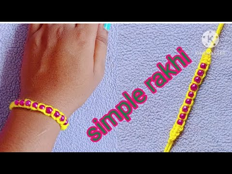 rakhi making idea || How to make rakhi || diy rakhi || handmade rakhi || easy rakhi making at home