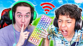 Trolling Him With WIRELESS Keyboard! (RAGE)