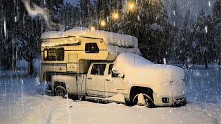 Winter Storm Camping With 15 Inches Of Snow!!