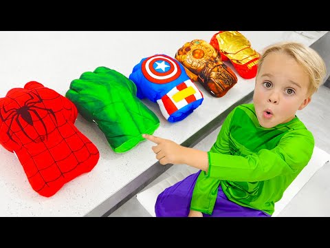 Chris pretend play superheroes and helps his friends