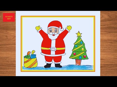 Santa Claus Drawing Very Easy ||  Merry Christmas Drawing Easy || Santa Claus Drawing ||