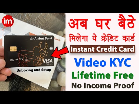 IndusInd credit card unboxing | Indusind credit card pin generation | indusind instant credit card