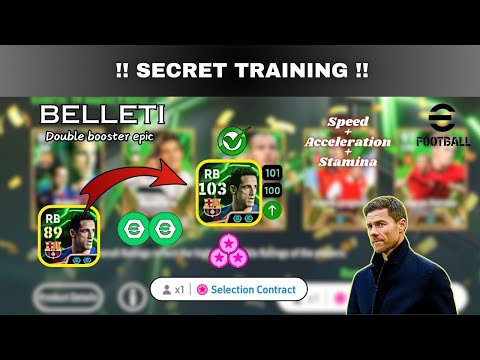 How to Train Epic Belleti in efootball 2025 || European Club Pack Epic Belleti Best Training Guide 😱