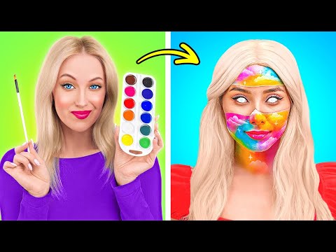 MAKEUP TRANSFORMATION || Unleash Unique Art Makeup Techniques by 123 GO! Galaxy