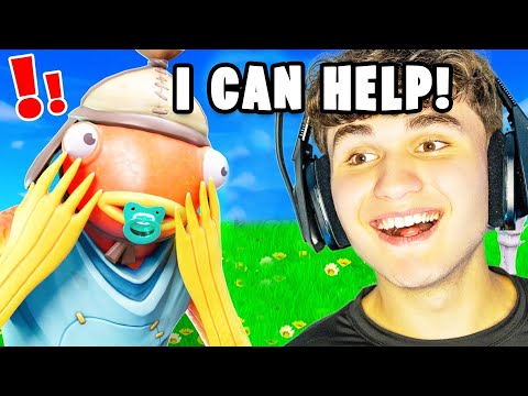 I Met A Subscriber With NO FRIENDS, So I HELPED Him! (Fortnite)