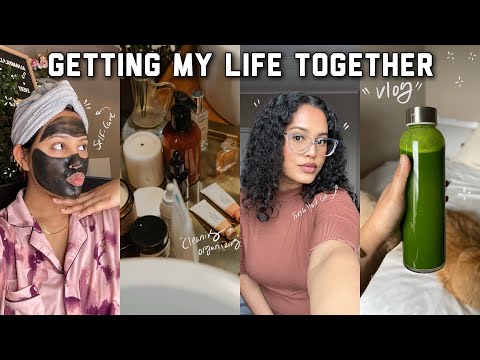 Getting my life together vlog | very productive day, self-care, new hair cut, cleaning, cooking...