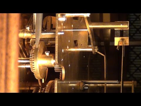 Setting a Grandfather Clock Hour and Quarter Hour Chime Gear Trains