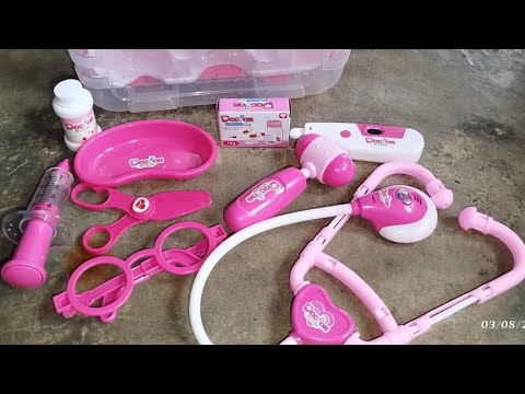 3:25 minutes Satisfying with Unboxing Pink Doctor Playset ASMR