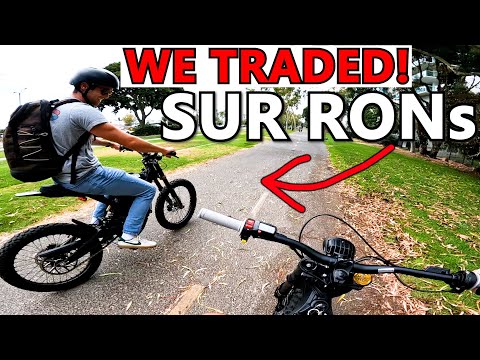 Stock vs Modified Sur Ron - I TRADED eBikes with a subscriber!