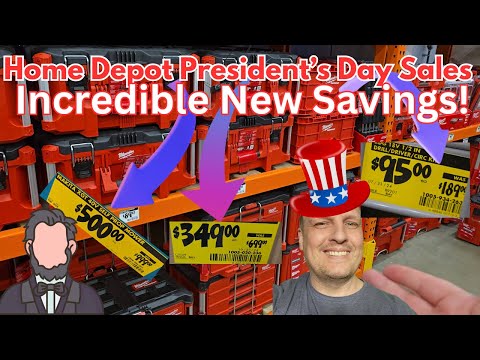 Home Depot President's Day Sales! Milwaukee, Dewalt, Ryobi, Ridgid, Echo, and Makita Deals