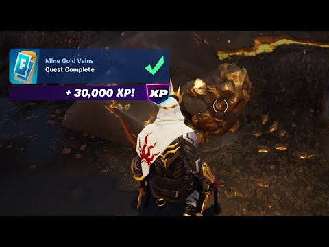 How to EASILY Mine Gold Veins Fortnite