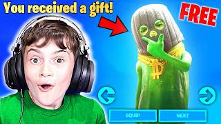 Gifting Little Bro *NEW* Season 2 LEVEL 100 Battle Pass! (FREE)