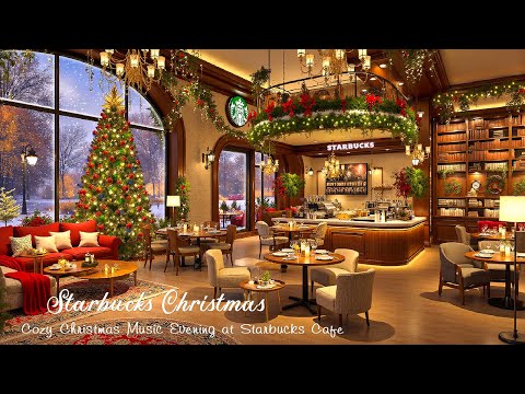 Cozy Christmas Music Evening at Starbucks Cafe『ホリデー ジャズ bgm』スターバックスの冬の夜に、ジャズクリスマスと心地よい雰囲気で気分を高めましょう。