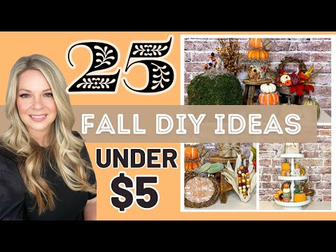 25 Fall Home Decor DIYS under $5