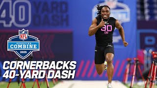 FULL Cornerbacks 40-Yard Dash | 2025 NFL Combine