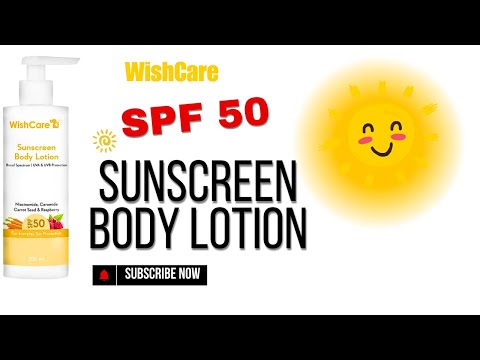 WishCare Sunscreen Body Lotion | Review #sunscreen #bodylotion #getbeautiful #skincare #explore