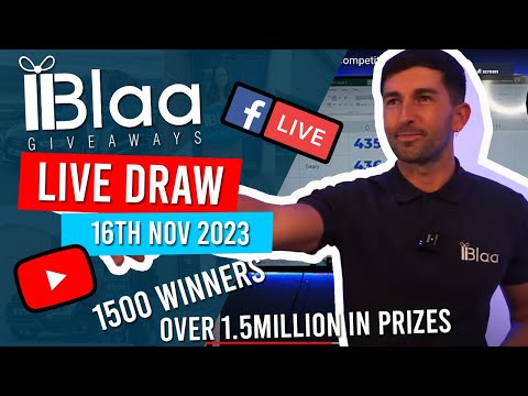 BLAA GIVEAWAYS | LIVE DRAW | 16th November 2023