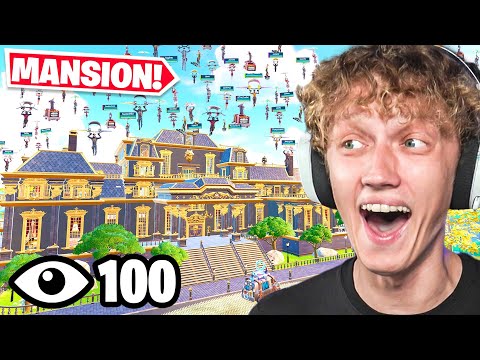 I Got 100 Players To Land At LONEWOLF LAIR In Fortnite! (he cheated?)