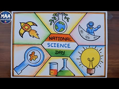 National Science Day Drawing easy | Science Day Drawing Easy | National Science Day Poster Drawing