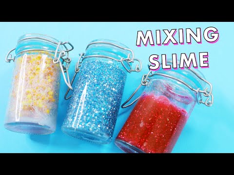 Slime in Jars Mixing ASMR