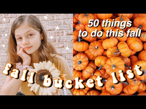 50 things to do this fall! (fall bucket list 2019)