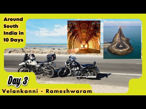 🌴 Day 3:  Explore South India's Hidden💎 Gems with a 🔟 Day Itinerary! Velankanni - Rameshwaram🛣️✨