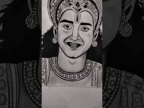 shri narayan drawing  // shri hari narayan drawing  // shri hari drawing with colour