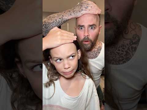 Forehead REVEAL! 😅 #jonathanjoly #shorts #daughter #trending