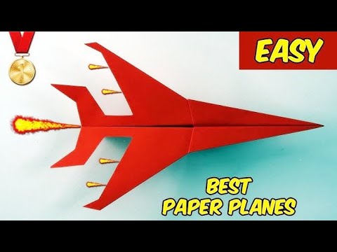 How to Make a Super Sonic Paper Airplane That Flies Far! (EASY)