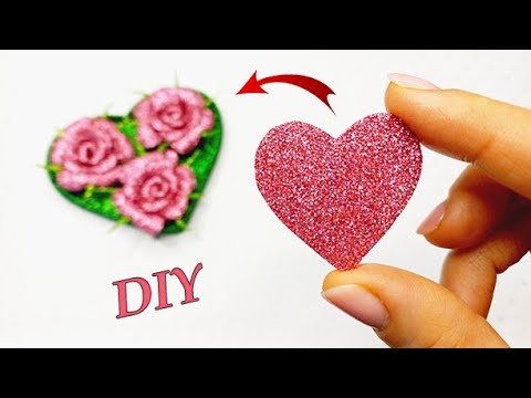 How to Quickly and Easily Make Foamiran Roses with your own hands  A bouquet of roses made from hear