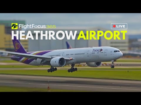 Heathrow Airport Live - Tuesday 10th December 2024 - STRONG WINDS