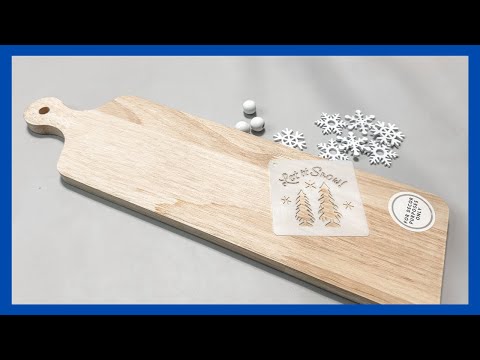 Winter Themed Cutting Board DIY || Winter DIY || Just 1 Quick Craft