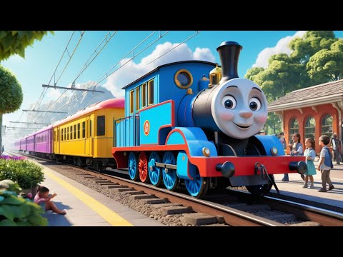 The Train on the Track Goes Choo Choo | Fun Nursery Rhyme for Kids | Sing-Along Song