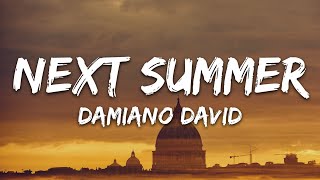 Damiano David - Next Summer (Testo/Lyrics)