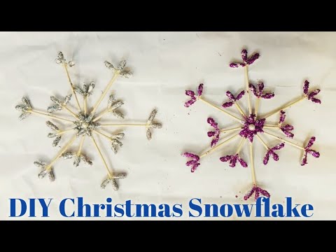 DIY Christmas Snowflake ❄️ | Christmas Crafts | Christmas Decoration ideas | Snowflake with Ear Bud