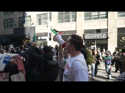 "Shame!" Pro-Palestine protest outside DHS and ICE Protesting Arrest of Mahmoud KHALIL March 11 2025