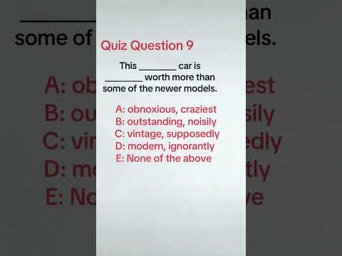 Quiz Question 9 #englishgrammar #englishquizchannel #grammarbasic