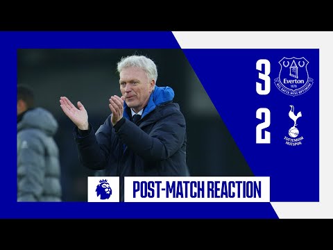 EVERTON 3-2 SPURS: Live reaction from David Moyes and Ange Postecoglou