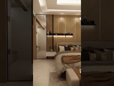 3 Bhk Bedroom Design | Hyderabad | #shorts #luxuryhomes #bedroom #3bhk #interiordesign