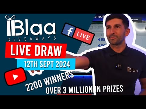 BLAA GIVEAWAYS | LIVE DRAW | 12TH SEPT 2024