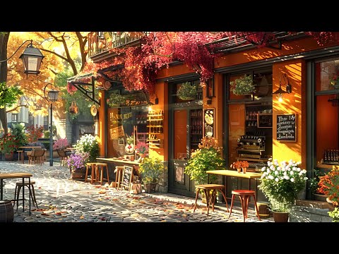 Spring Jazz Ambience 🌸 Warm Jazz Instrumental Music at Coffee Shop to Studying, Working, Relax